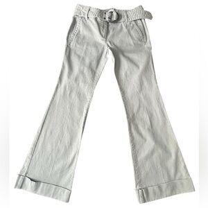 EUC Women’s Ann Taylor LOFT Petites Belted Marissa Pants in Gray Size 6P.